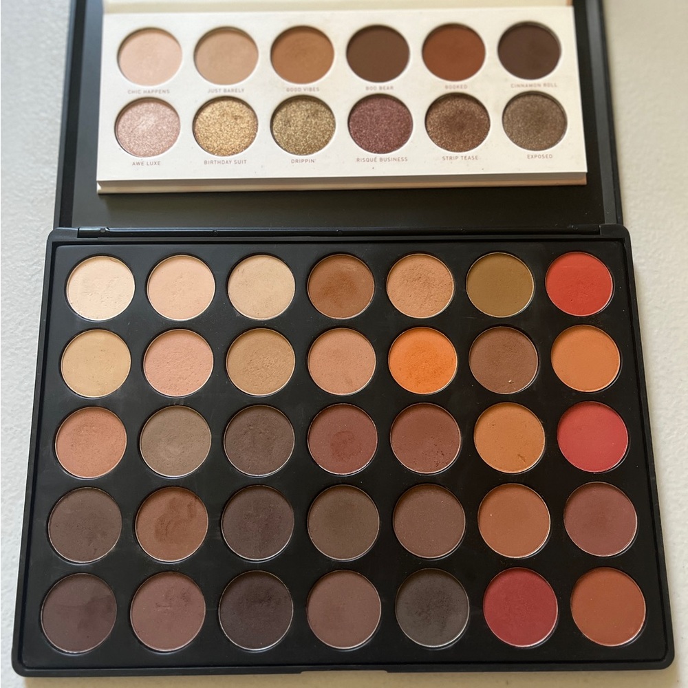 MORPHE Palettes 35OM and Jaclyn Hill Divine Neutrals Eyeshadows